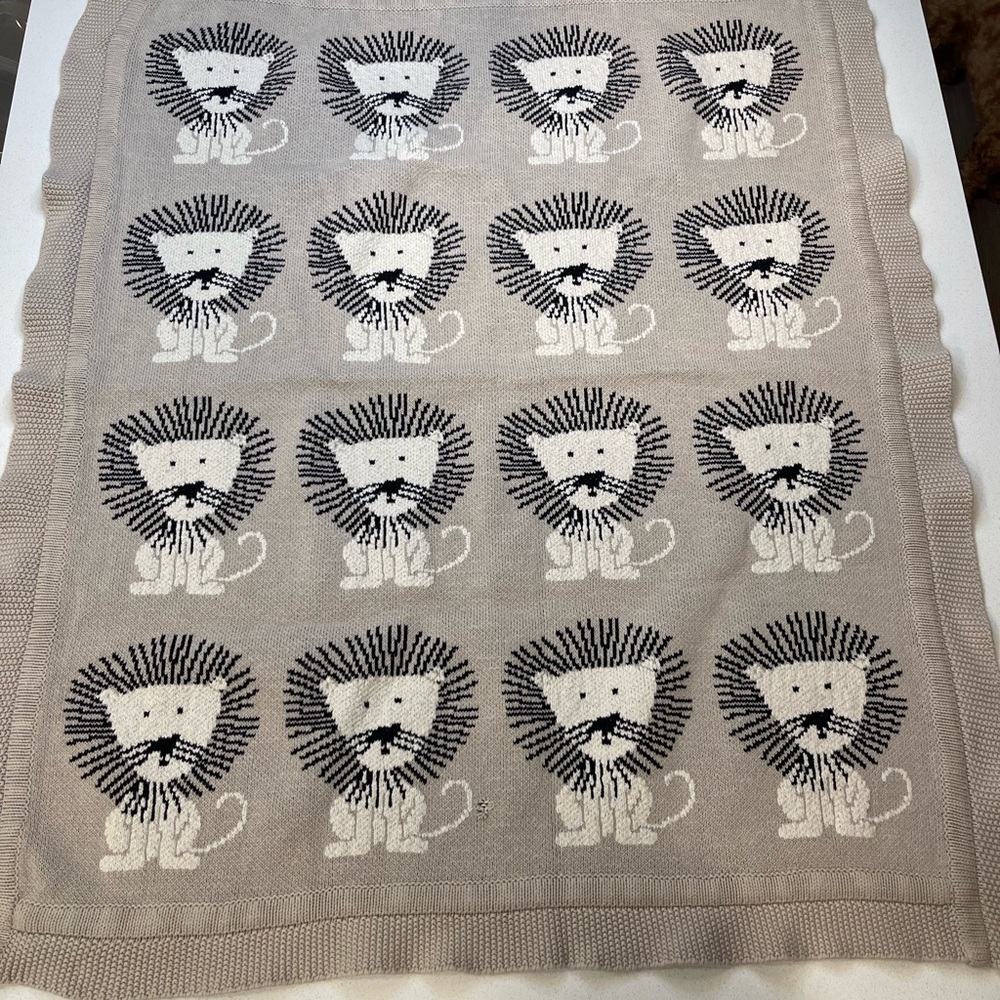 Set of 2 knit blankets